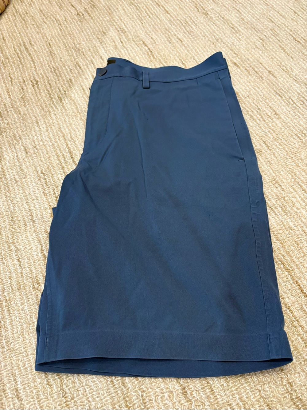 Theory Men's Navy Flat-Front Performance Shorts